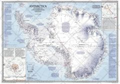 Antarctica  -  Published 1987 Map
