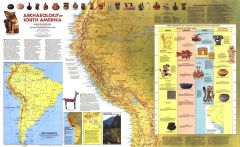 Archaeology of South America  -  Published 1982 Map
