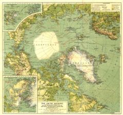 Arctic Regions - Published 1925 Map