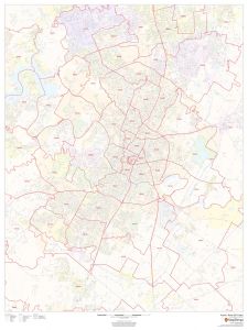 Austin, Texas ZIP Codes Map