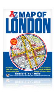 A-Z Map Of London 6" To 1 Mile