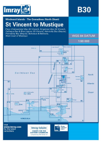 Imray B Chart - Grenadines - Sy Vincent to Mustique (B30)