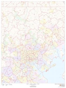 Baltimore County, Maryland ZIP Codes Map