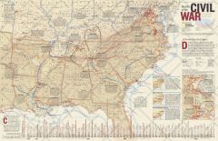 Battles of the Civil War - Published 2005 Map
