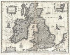 Blaeu Map of the British Isles (1631) Map