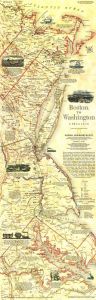Boston To Washington Circa 1830  -  Published 1830 Map