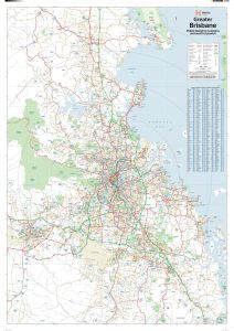 Brisbane & Region Wall Map