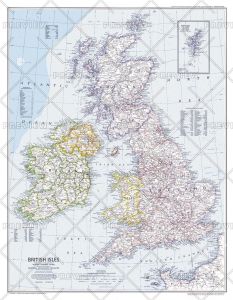 British Isles  -  Published 1979 Map