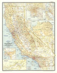 California - Published 1954 Map