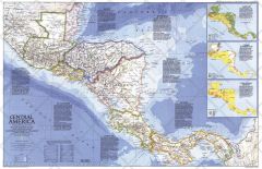 Central America  -  Published 1986 Map