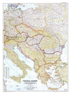Central Europe  -  Published 1951 Map