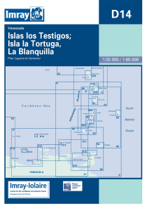 Imray D Chart - Isla Tos Testigos, La Tortuga & La Blanquilla (D14)