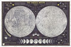Earths Moon  -  Published 1969 Map