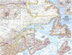 Eastern Canada  -  Published 1967 Map