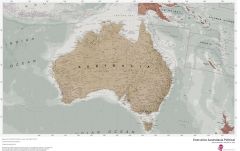 Executive Australasia Political Map