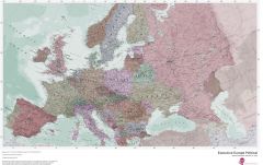 Executive Europe Political Map