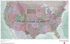 Executive USA Political Map