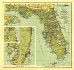 Florida - Published 1930 Map