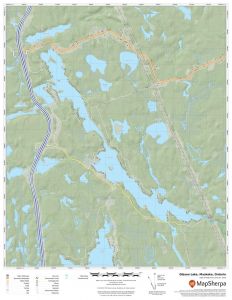Gibson Lake, Muskoka, Ontario Map