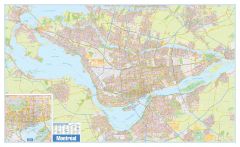 Greater Montreal Wall Map - Street Detail - Extra Large Map
