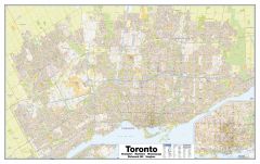 Greater Toronto Wall Map - Street Detail - Extra Large Map