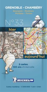 Michelin Historical Map - Grenoble/Chambery (Pre WW1 & Today)