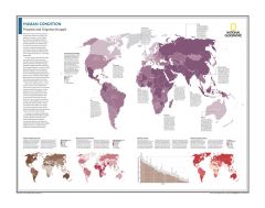 Human Condition: Progress and Ongoing Struggle - Atlas of the World, 10th Edition Map