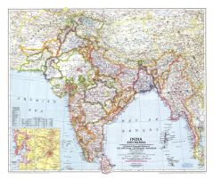 India and Burma  -  Published 1946 Map