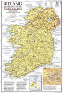 Ireland and Northern Ireland Visitors Guide  -  Published 1981 Map