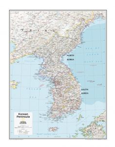 Korean Peninsula - Atlas of the World, 10th Edition Map