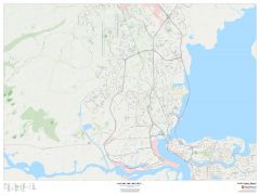 Lagos, Nigeria Inner Metro Map