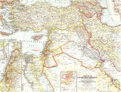 Lands of the Eastern Mediterranean  -  Published 1959 Map
