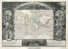 Levasseur Map of the World (1847) Map