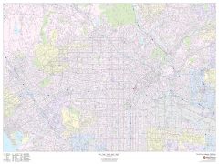 Los Angeles, California Inner Metro - Landscape Map