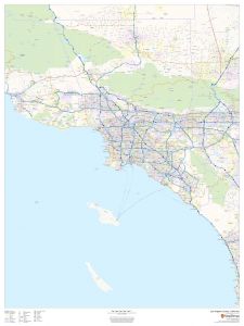 Los Angeles County, California Map