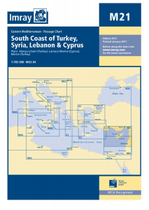 Imray M Chart - Turkey To Cyprus (M21)