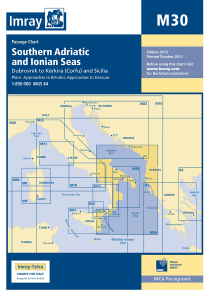 Imray M Chart - Southern Adriatic & Ionian Seas (M30)