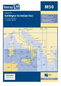 Imray M Chart - Sardegna To Ionian Sea (M50)