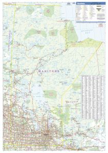 Manitoba Wall Map - Large Map