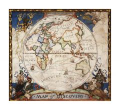 Map of Discovery, Eastern Hemisphere Map