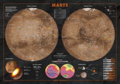 Mars Wall Map - Italian Map