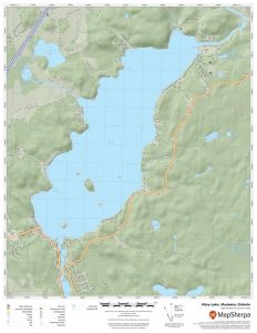 Mary Lake, Muskoka, Ontario Map