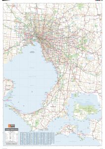 Melbourne & Region Wall Map