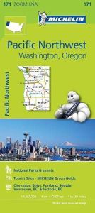 Michelin Zoom Map - 171-Pacific Northwest - Washington, Oregon