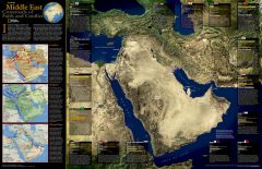 Middle East, Crossroads of Faith and Conflict - Published 2002 Map