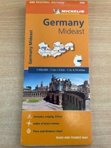 Michelin Regional Map - 544-Germany Mideast  ** OLD EDITION 2013 **