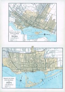 Montreal, Toronto (1906) Map