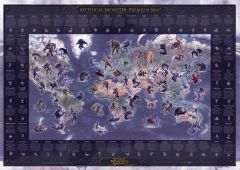 Mythical Monster Premium Wall Map - Large Map