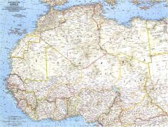 Northwestern Africa  -  Published 1966 Map