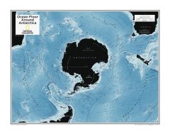 Ocean Floor around Antarctica - Atlas of the World, 10th Edition Map